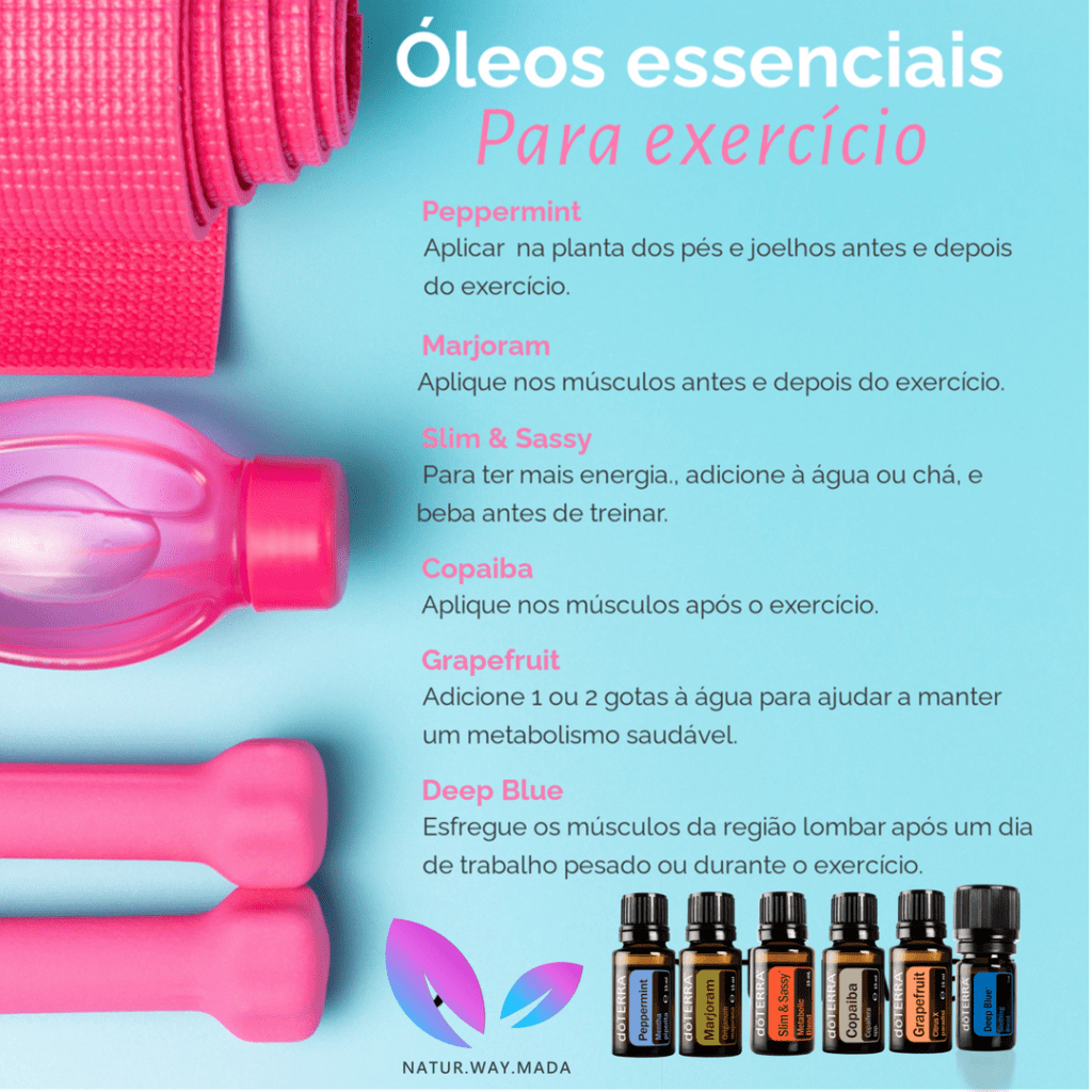Exercício e óleos&nbsp;essenciais