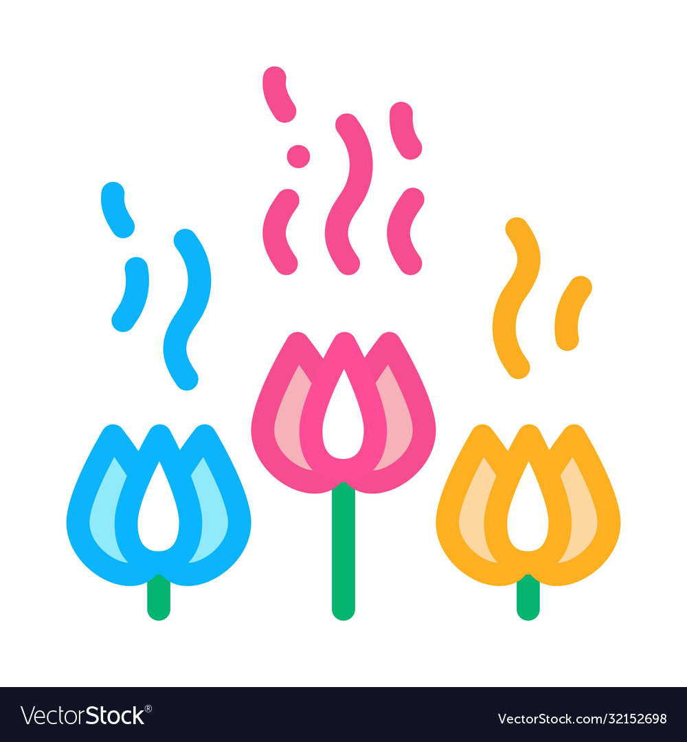flower aromatic odor icon vector outline illustration – natur.way.mada